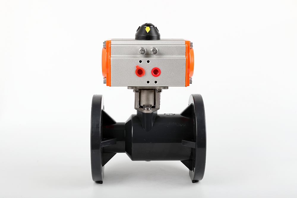 金坛气动法兰一体球阀